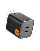 Spigen GaN III 352 35W 2 Bağlantı Noktalı Kompakt Katlanabilir Çift USB C Duvar Şarj Cihazı PD PPS - 1