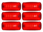 6 Adet Neon Ledli Yan Dorse Kasa Lambası 12-24 Volt Kırmızı thumbnail 1