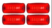 4 Adet Neon Ledli Yan Dorse Kasa Lambası 12-24 Volt Kırmızı thumbnail 1