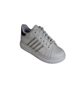 YAZKIŞ Kadın Siyah Beyaz Cilt Yanı Taşlı Kalın Taban Fasıhon Günlük Spor Ayakkabı thumbnail 3