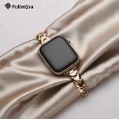 Fullmosa İnce Metal Bant Uyumlu Apple Watch Kordon - 1