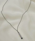 Kolye Çelik 316 L Paslanmaz Silindir Dilek Kolyesi Not Saklama Zincir Unisex - 4