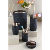 Hometarz Akrilik Rose Banyo Wc Takımı 5 li Sabunluk Fırçalık Set Akrilik Banyo Seti - 2