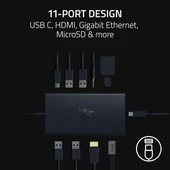 Razer USB C Dock 11 Bağlantı Noktalı Seyahat Şarj İstasyonu - 2