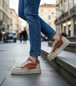 Pabucmarketi Bağcıklı Erkek Günlük Ayakkabı TABA SÜET thumbnail 1