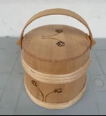 ahşap 2lt külek tereyağ saklama kabı 22cm - 1