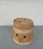 ahşap 2lt külek tereyağ saklama kabı 22cm - 2