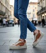 Pabucmarketi Bağcıklı Erkek Günlük Ayakkabı TABA SÜET thumbnail 2