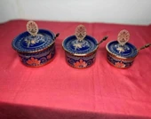 3lü bakır baharatlık kaşıklı - 1