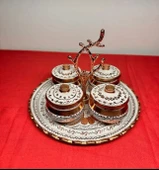 bakır 4lü baharatlık 3 - 1