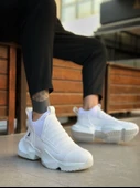 Pabucmarketi Bağcıksız Erkek Spor Bot BEYAZ (BEYAZ TABAN) thumbnail 2