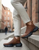 Pabucmarketi Bağcıksız Erkek Spor Bot TABA (SİYAH TABAN) thumbnail 2