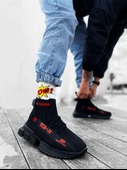 Pabucmarketi Tarz Spor Bot SİYAH KIRMIZI (SİYAH TABAN) - 1