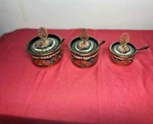 3lü bakır baharatlık - 1