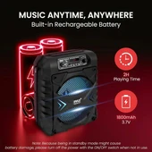 Pyle Taşınabilir Bluetooth PA Hoparlör Sistemi PPHP854B - 5