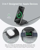 Anker MagGo MagSafe 3'ü 1 Arada Şarj İstasyonu - 7