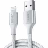 Ugreen 60163 USB-A to Lightning 12W 2M Örgülü Hızlı Şarj Kablosu - 1