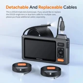 DEPSTECH Üçlü Lensli 1080P Endoskop Kamera ve Taşıma Çantası 15.24M - 8