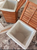 Ahşap çamaşır sepeti - 4