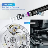 EFUTONPRO Çift Lensli, Işıklı Endüstriyel Endoskop Kamera - 4