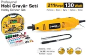 SGS PROFESYONEL HOBİ GRAVÜR SETİ 211 PARÇA 130 WATT - 3