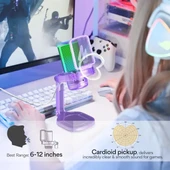 MAONO USB RGB Işıklı Kondenser Oyun Mikrofonu - 6