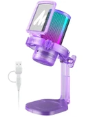MAONO USB RGB Işıklı Kondenser Oyun Mikrofonu - 1