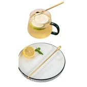 Perlotus 304 Çelik 19 cm Gold Renkli Kokteyl Kahve Latte Kaşığı 1 Adet - 6