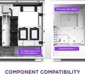 NZXT CM-H71FB-01 ATX Hızlı Çıkarılan Temperli Cam Yan Panel Mid Tower PC Oyun Kasası - 7