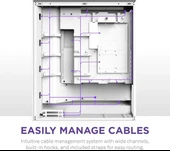 NZXT CM-H71FB-01 ATX Hızlı Çıkarılan Temperli Cam Yan Panel Mid Tower PC Oyun Kasası - 6