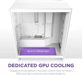 NZXT CM-H71FB-01 ATX Hızlı Çıkarılan Temperli Cam Yan Panel Mid Tower PC Oyun Kasası - 2