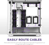 NZXT CM-H71FB-01 ATX Hızlı Çıkarılan Temperli Cam Yan Panel Mid Tower PC Oyun Kasası - 6