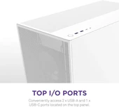 NZXT CM-H71FB-01 ATX Hızlı Çıkarılan Temperli Cam Yan Panel Mid Tower PC Oyun Kasası - 8