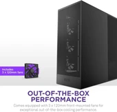 NZXT CM-H71FB-01 ATX Hızlı Çıkarılan Temperli Cam Yan Panel Mid Tower PC Oyun Kasası - 3