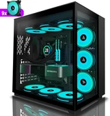 AMANSON ATX Mid Tower Çift Temperli Camlı Oyun Bilgisayarı Kasası - 2