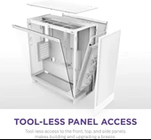 NZXT CM-H71FB-01 ATX Hızlı Çıkarılan Temperli Cam Yan Panel Mid Tower PC Oyun Kasası - 9