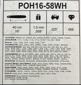 Hsgl Motorlu Testere Husq   137  140 142  3/25 32 Diş Kılavuz  POH16-58WH dolmar alpına jonsered solo thumbnail 4