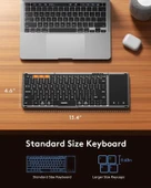 Samsers TouchPadli Katlanabilir Bluetooth Klavye - 3