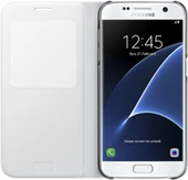 Galaxy S7 ile Uyumlu S View Cover Kılıf Beyaz EF-CG930PWEGWW - 2
