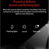 Ozmik CMR69 3in1 PTZ kameralar wifili Ip dış mekan güvenlik kamerası gece görüş 2 yönlü ses thumbnail 7