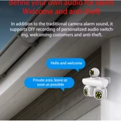 Ozmik CMR69 3in1 PTZ kameralar wifili Ip dış mekan güvenlik kamerası gece görüş 2 yönlü ses thumbnail 4