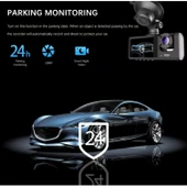 Ozmik CMR67 araç içi kamera 3 Kamera Ön-İç ve arka WIFI Video kaydedici 1080P çift Lens Dikiz Kamera - 7