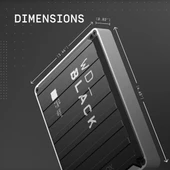 WD_BLACK 1 TB P10  Xbox için Oyun Sürücüsü - 3