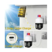 Ozmik CMR46 Güneş Panelli Sim Kart Ile Çalışan 4g+ Wi-Fi 5mp Outdoor Dış Mekan Güvenlik Kamerası thumbnail 6