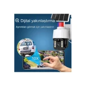 Ozmik CMR46 Güneş Panelli Sim Kart Ile Çalışan 4g+ Wi-Fi 5mp Outdoor Dış Mekan Güvenlik Kamerası thumbnail 3