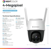 Amcrest 4MP Dış Mekan PT WiFi IP Kamera Pan Tilt Zoom - 8