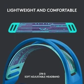 LOGİTECH G G733 LIGHTSPEED Kablosuz Oyuncu Kulaklığı Mavi Kulaklık - 3