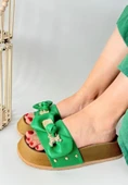 Jude Yeşil Cilt Ayıcıklı Terlik thumbnail 1