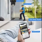 O-KAM 3041 Wifi 6MP Dual Lens ( Sabit + Hareketli) Sirenli Kişi Takibi Türkçe Gece Görüş thumbnail 2