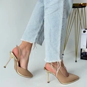 Kalyt Nude Cilt Topuklu Ayakkabı - 7